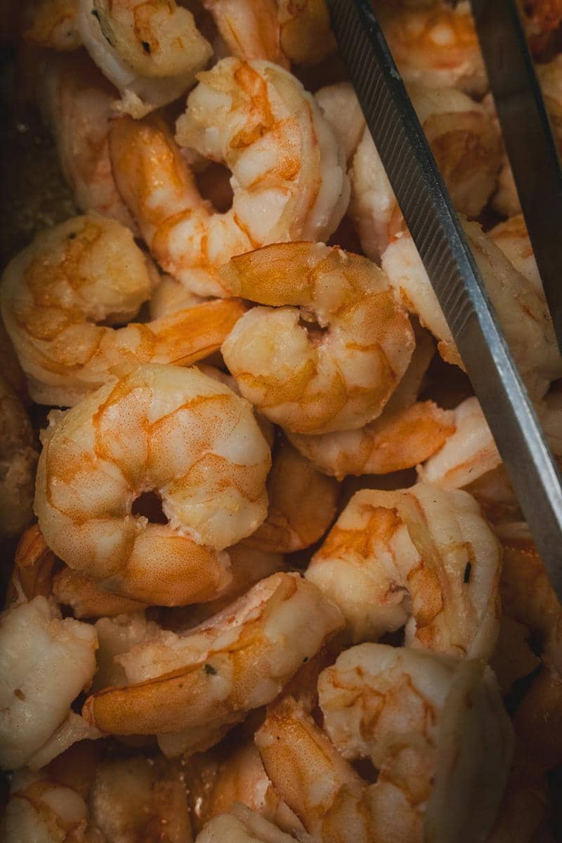 Udang matang yang lezat siap disajikan.