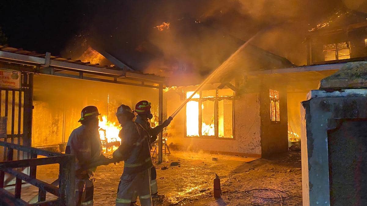 Pangkalan LPG Terbakar di Bandar Lampung, Ada Korban Luka Bakar