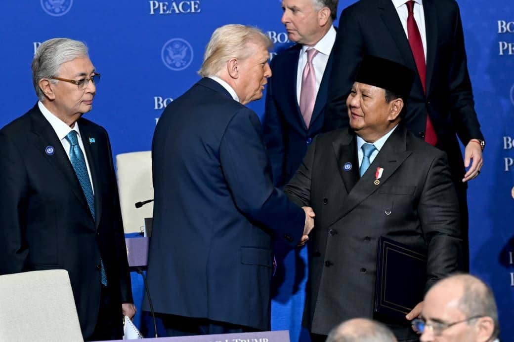 Presiden Republik Indonesia Prabowo Subianto mendapat apresiasi langsung dari Presiden Amerika Serikat Donald Trump di BoP