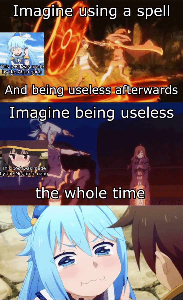 meme anime tentang hal gak berguna