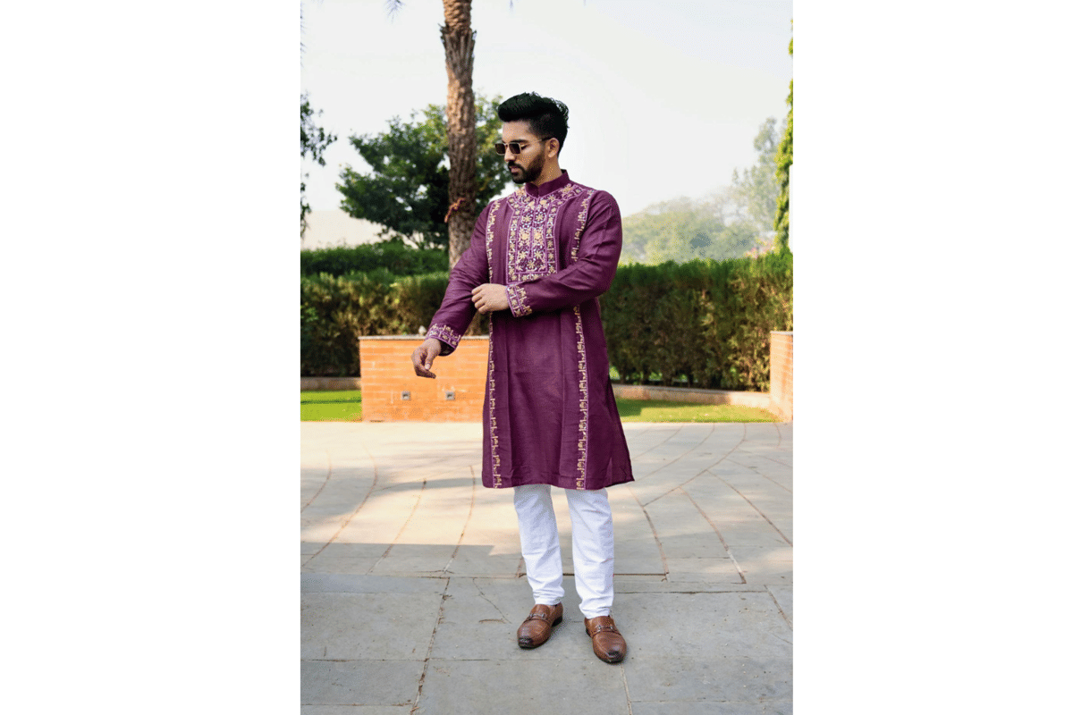 ilustrasi pakaian kurta