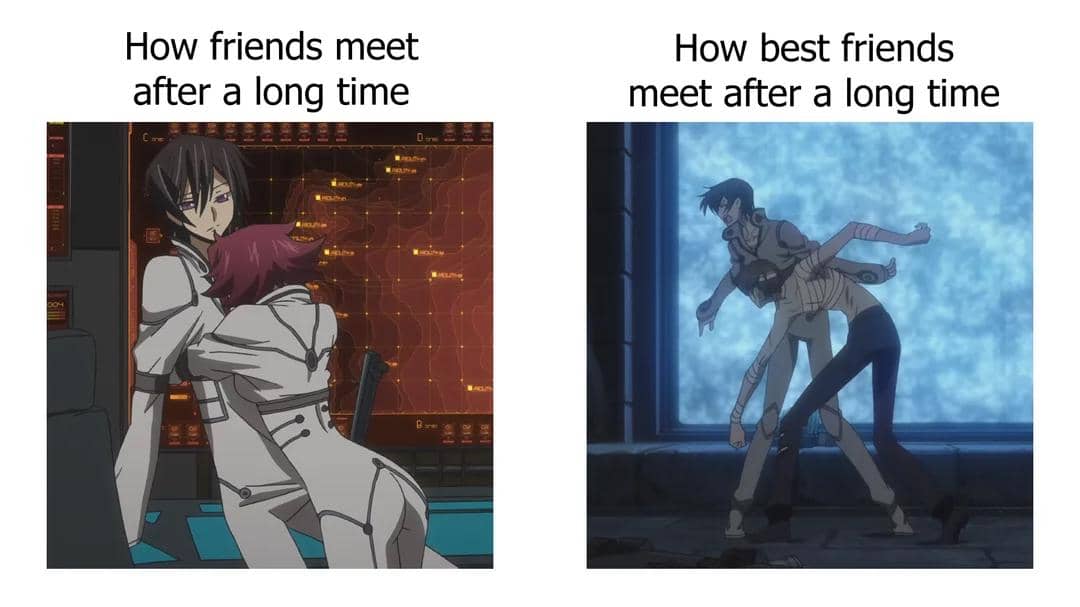 meme momen ketemu sahabat