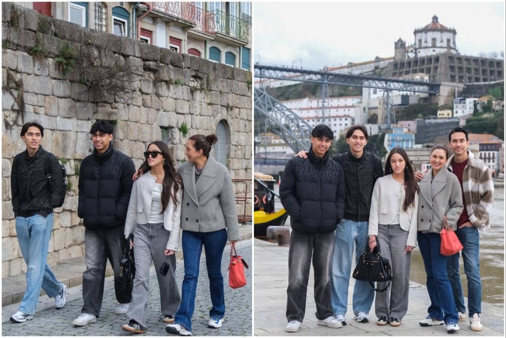 8 Momen Keluarga Darius Sinathrya Jalan-jalan di Porto, Portugal!