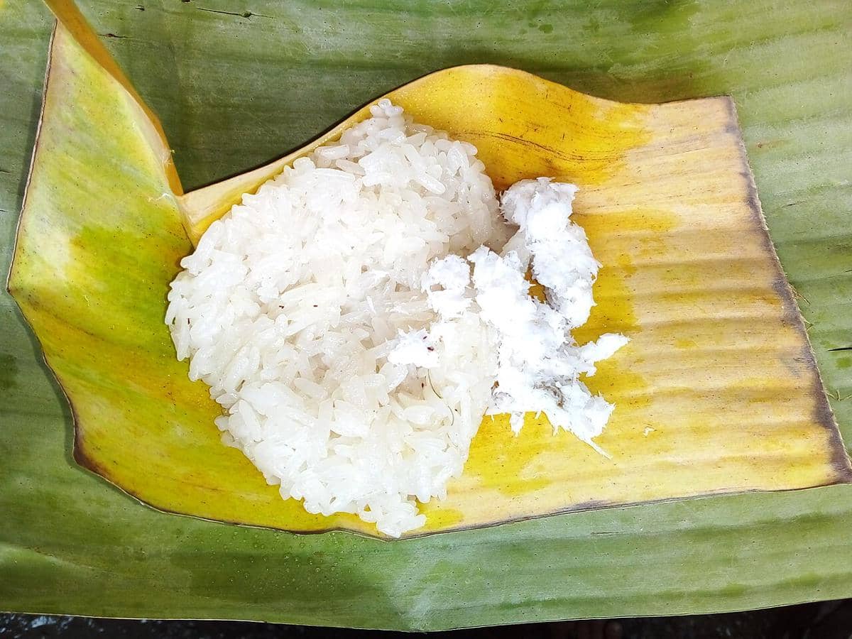 Ilustrasi nasi ketan.