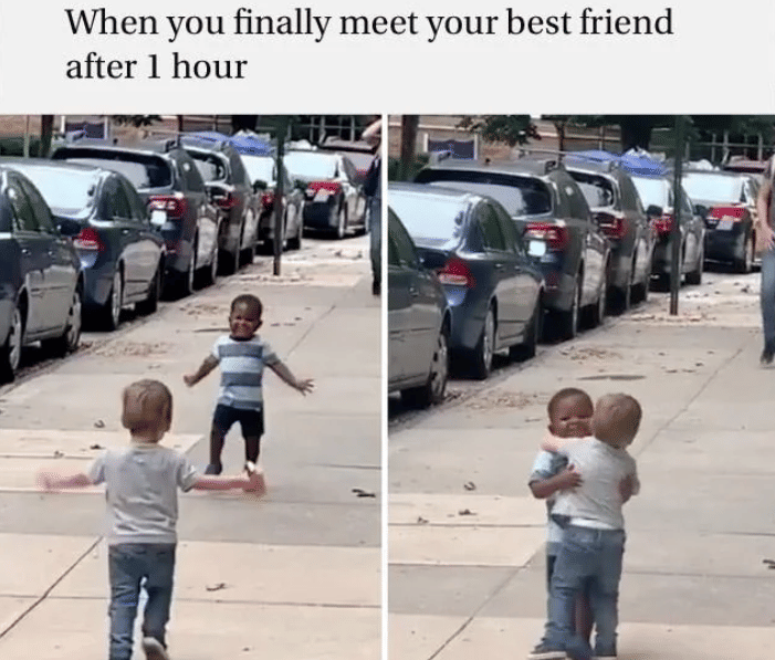 meme momen ketemu sahabat