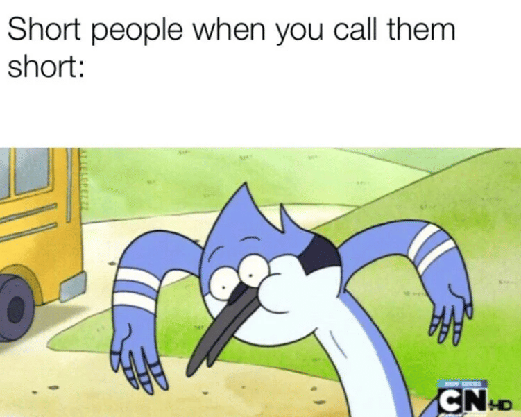 meme tentang tinggi badan