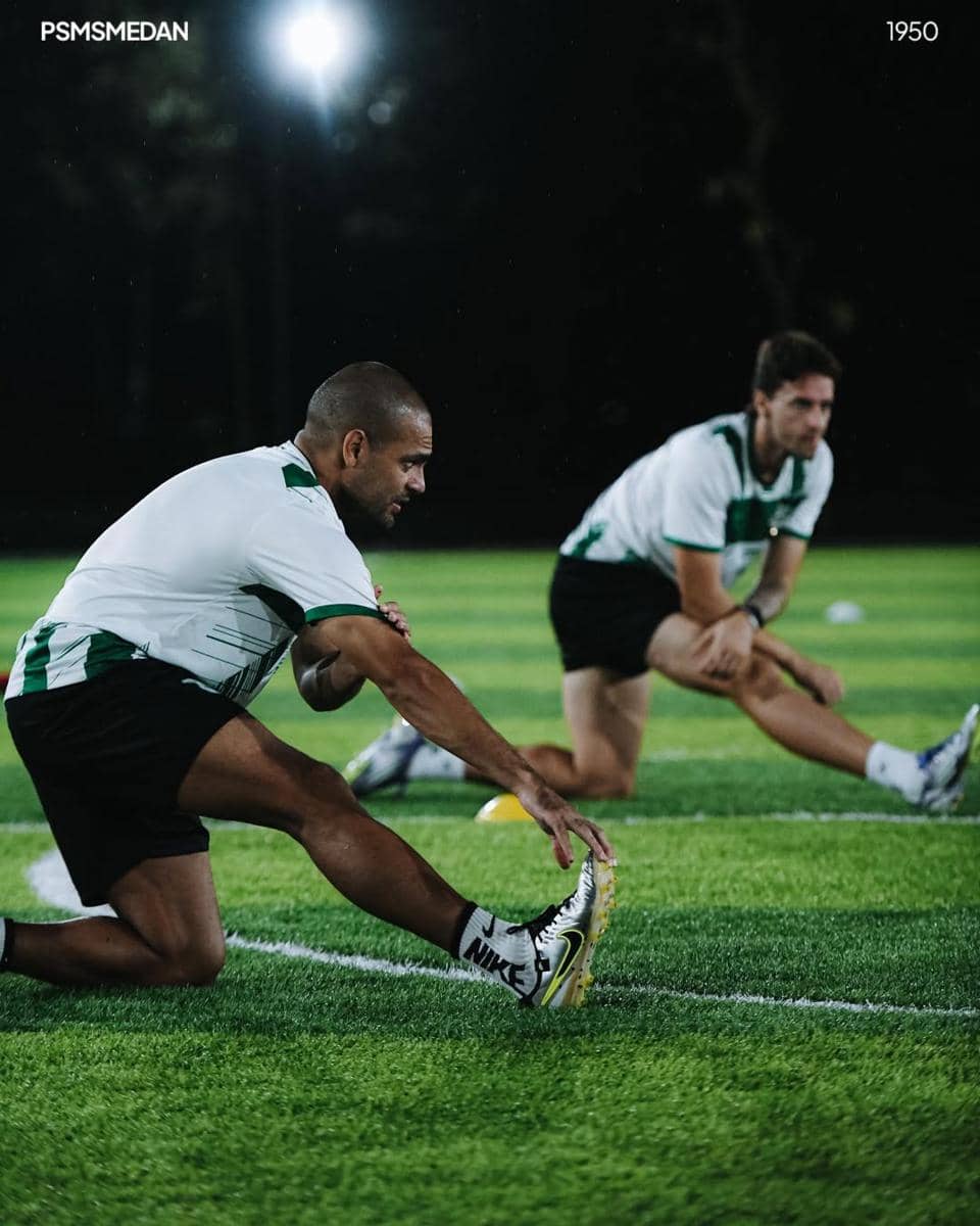 Skuat PSMS saat berlatih jelang laga kontra Persekat (dok.PSMS)