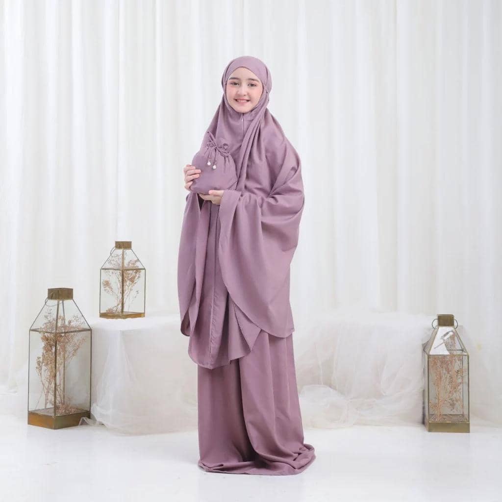 Delika Mode Mukena Travel Anak Perempuan