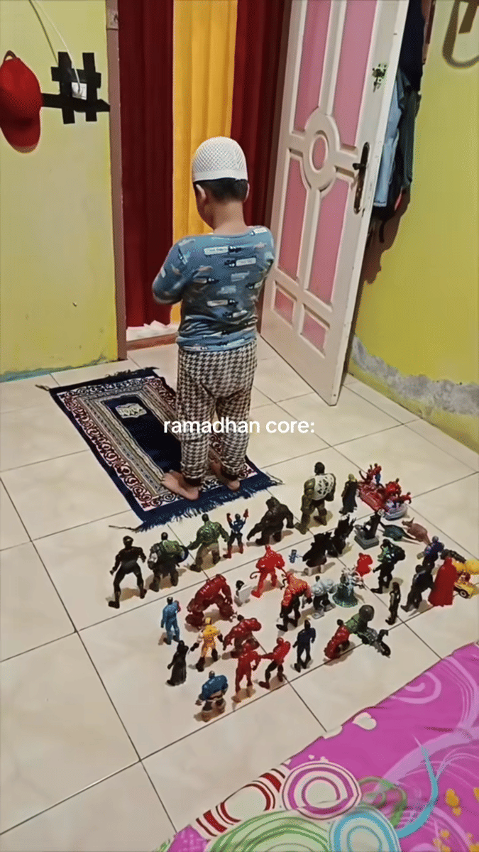 tingkah bocil pas tarawih