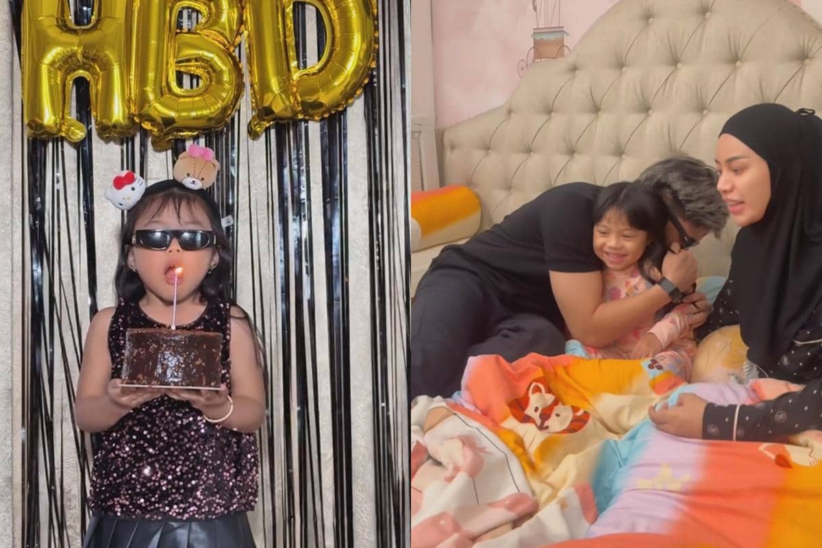 7 Potret Ulang Tahun Ke-4 Ameena, Dapat Surprise Tengah Malam