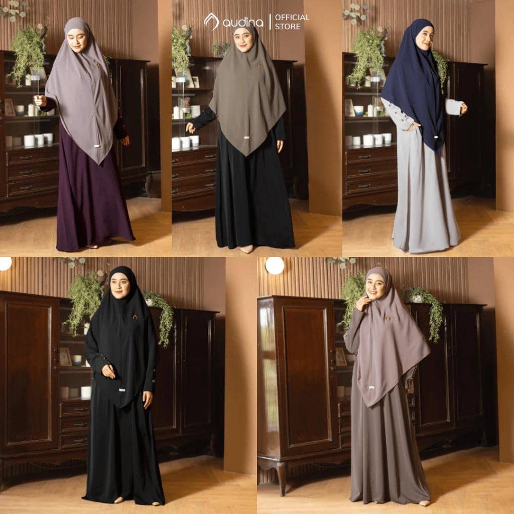 Audina - Alana Abaya Dress Anti UV Set Khimar