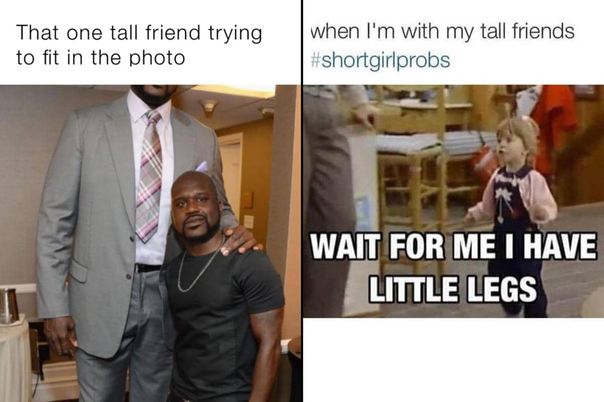 7 Meme tentang Tinggi Badan, Tinggi atau Pendek Sama-Sama Penuh Drama!