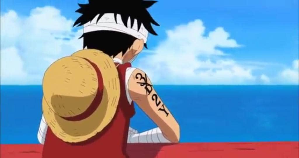 tattoo 3D2Y milik Luffy