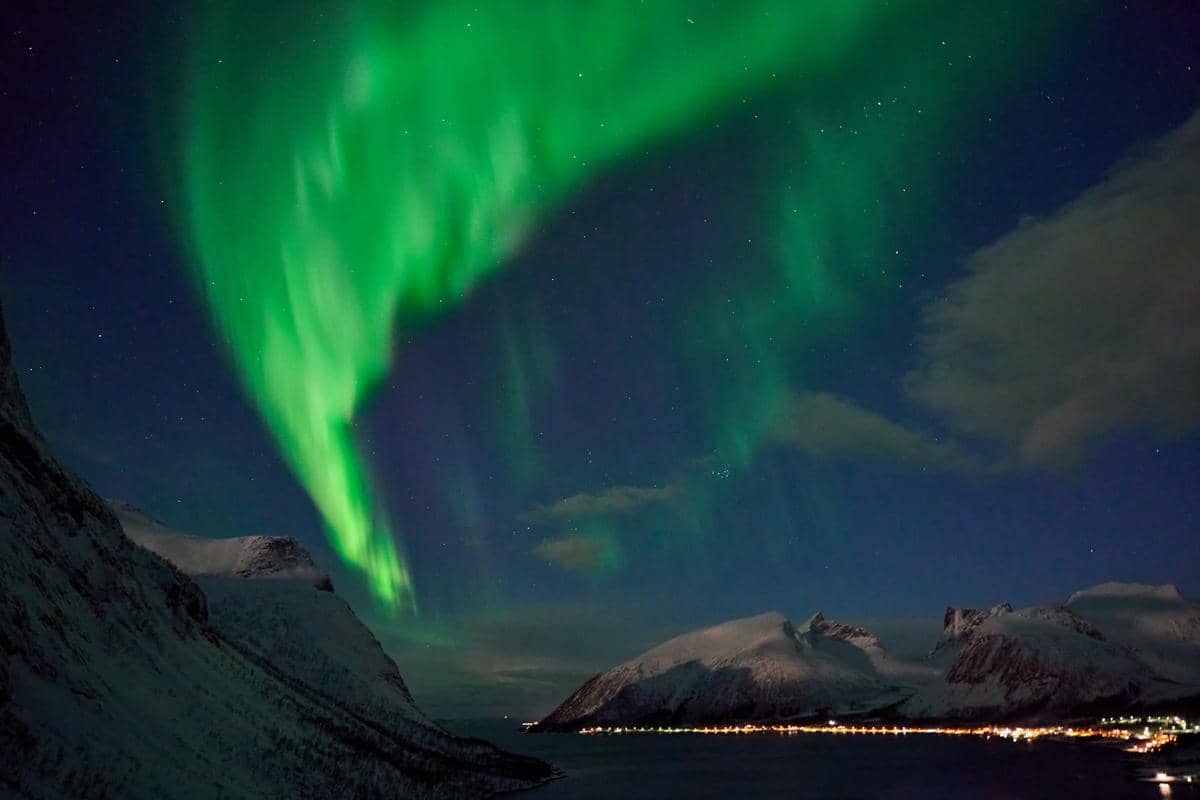 Potret aurora di Tromsø