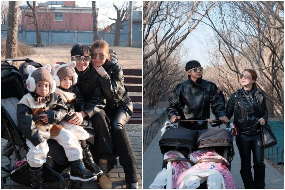 10 Potret Keluarga Felicya Angelista Liburan ke Beijing, Happy!