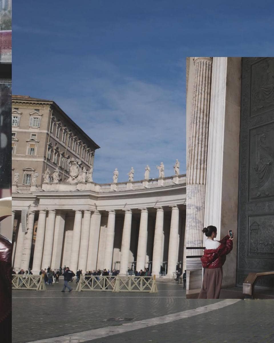 Gisella Anastasia saat jalan-jalan di Kota Vatikan