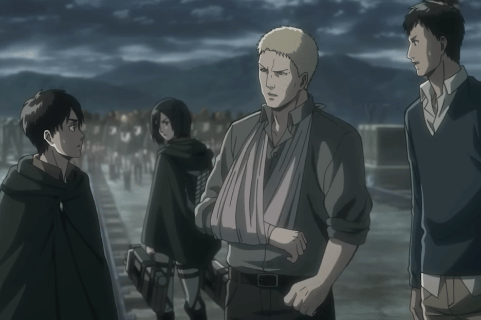 Reiner memberitahu Eren bahwa ia dan Bertholdt adalah Titan