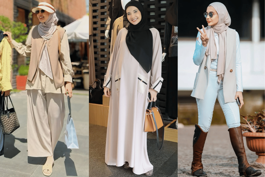 7 Mix and Match Earth Tone ala Zaskia Sungkar, Elegan dan Stylish!