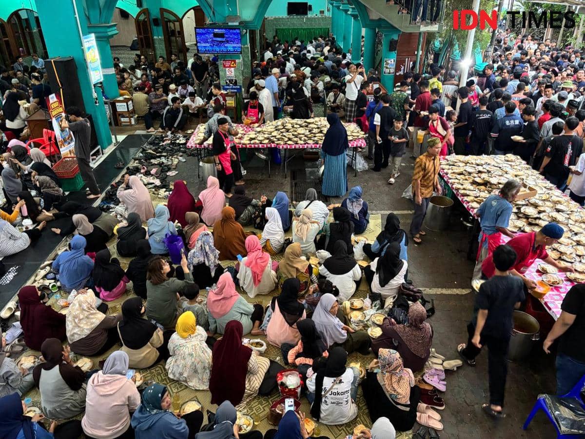 Suasana Kampoeng Ramadhan Jogokariyan, Minggu (22/2/2026). 
