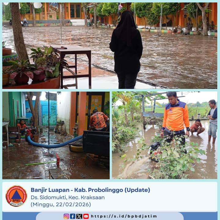 Banjir Probolinggo Berangsur Surut, BPBD Jatim Pastikan Nihil Korban