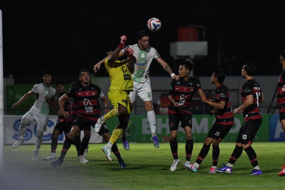 Duel PSMS kontra Persekat di Stadion Trisanja, Sabtu (21/2/2026) (dok.PSMS)