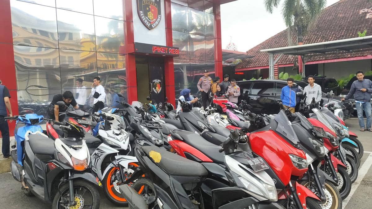Polres Gowa Tangkap 7 Pelaku Curanmor, Sita 23 Motor Curian