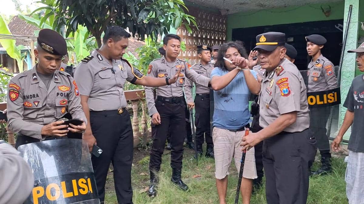 Setelah 6 jam polisi akhirnya dapat menangkap pelaku. IDN Times/Riyanto.