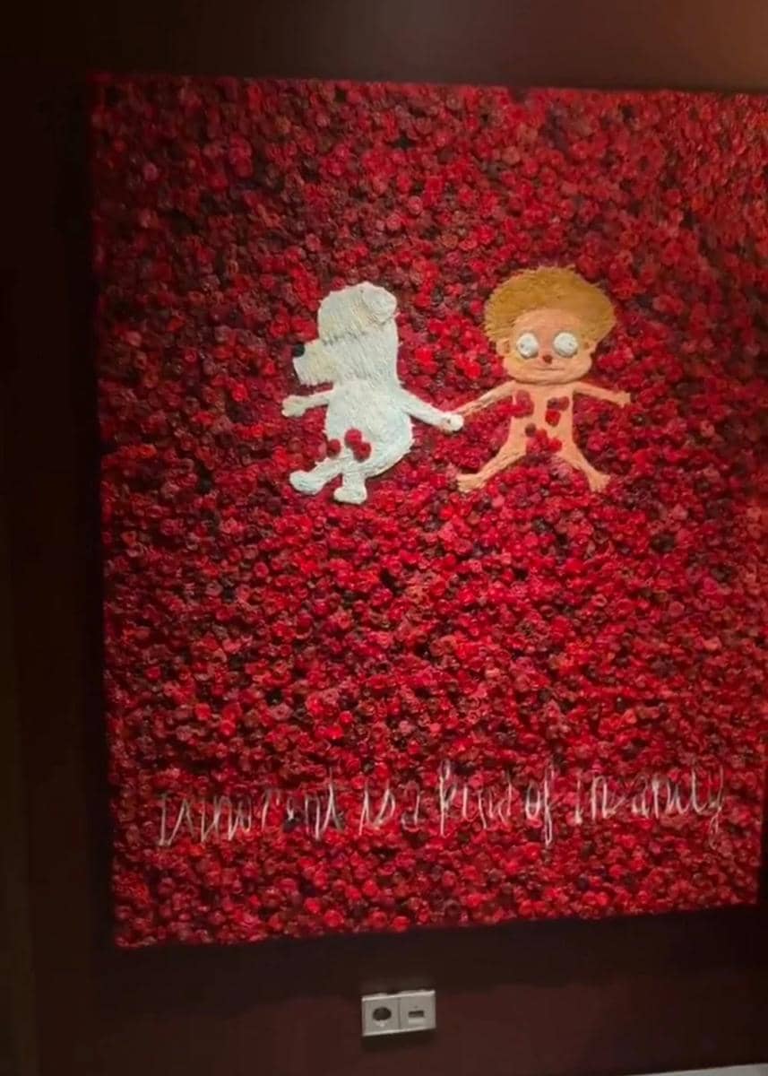 potret rumah baru V BTS 