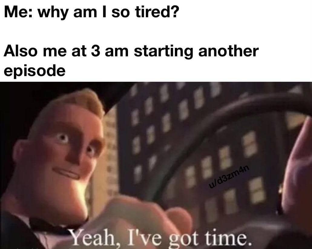 8 Meme Kartun tentang Begadang, Baru Tidur Jam 7 Pagi