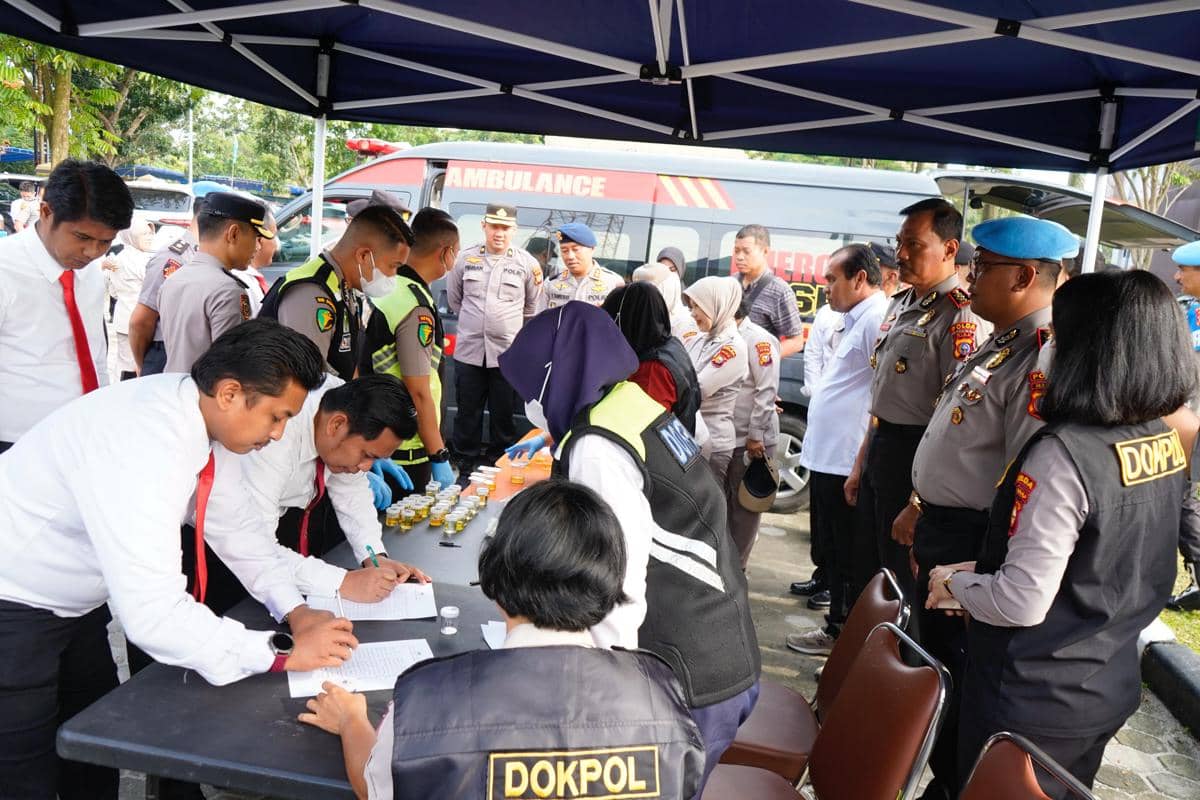 Gelar Tes Urine Dadakan, 3 Polisi di Riau Positif Methamphetamine