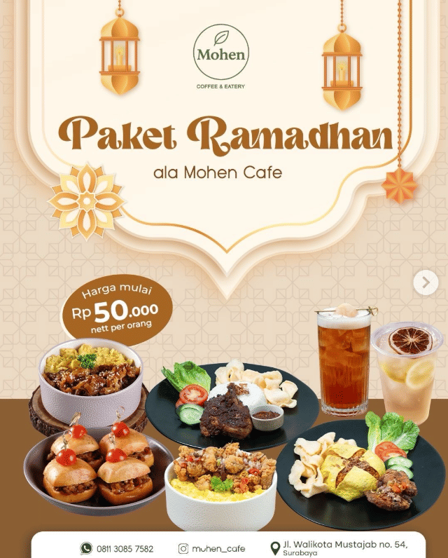Paket Ramadan 2026 di Mohen Cafe.