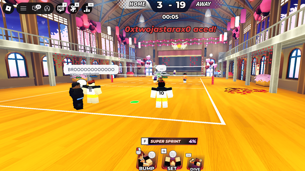 cuplikan gameplay Volleyball Legends