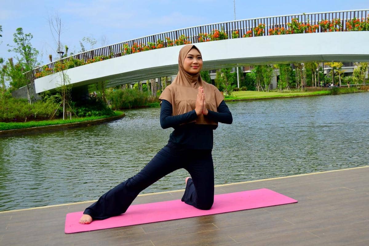 ilustrasi muslim olahraga