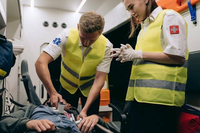 ilustrasi memberi pertolongan pertama