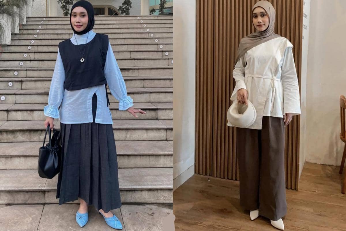 7 Ide Outfit Bukber di Kantor ala Dina Argina, Gak Monoton!