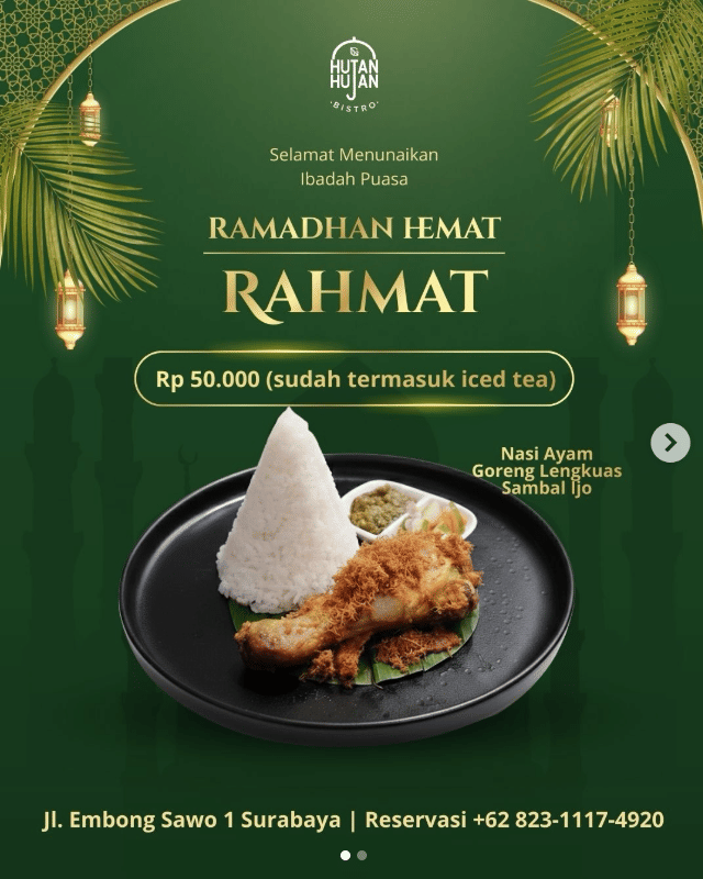 Paket Ramadan 2026 di Hutan Hujan Bistro.