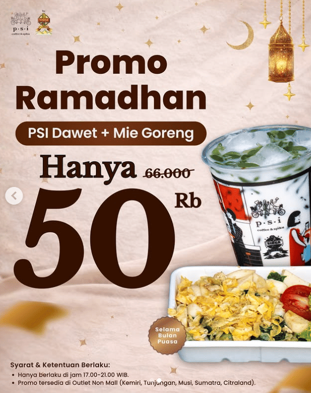 Paket Ramadan 2026 di PSI Coffee Spiku.