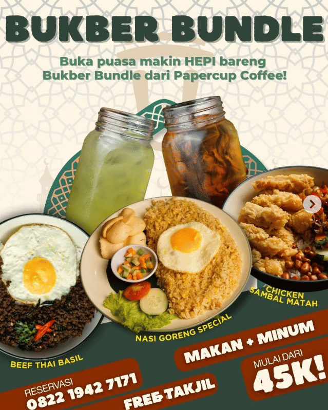 Paket Ramadan 2026 di Paper Cup Coffee.