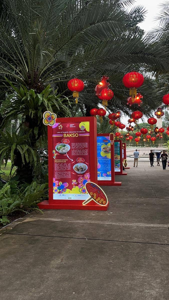 Festival Imlek Nasional pada Minggu (22/2/2026) di Lapangan Banteng, Jakarta Pusat (IDN Times/Nisa Zarawaki)