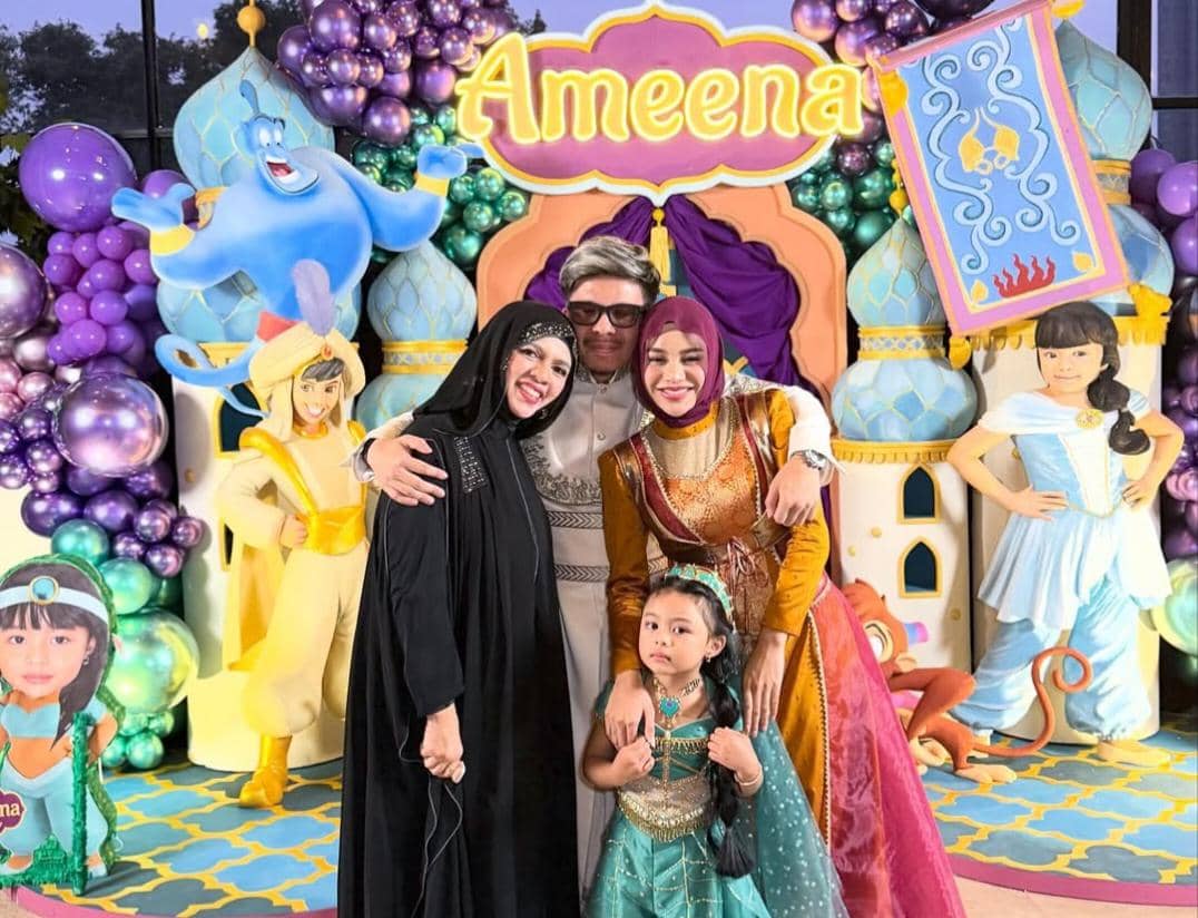 7 Dekorasi Pesta Ulang Tahun ke-4 Ameena Atta, Temanya Aladdin!
