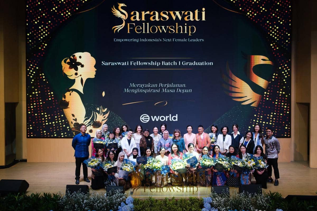 Program mentorship kepemimpinan perempuan yang digagas Rahayu Saraswati Djojohadikusumo Saraswati Fellowship, resmi menggelar wisuda angkatan pertama pada Minggu (22/2/2026). 