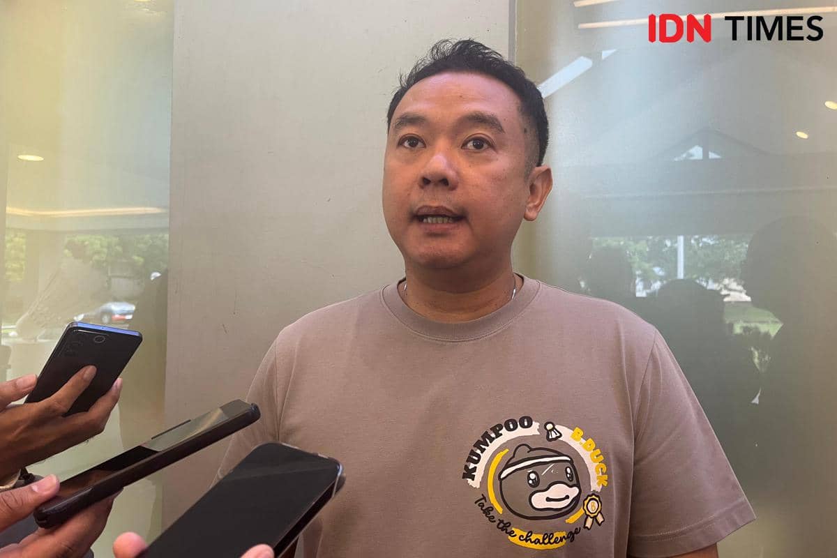 Kepala Bidang Pembinaan dan Prestasi (Kabid Binpres) Pelatnas PBSI, Eng Hian di Pelatnas Cipayung