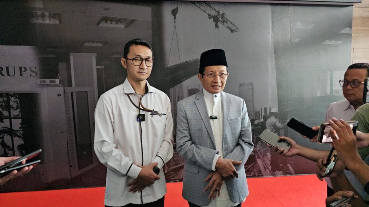 Menteri Agama Nasaruddin Umar di Kantor KPK, Jakarta, Senin (23/2/2026).