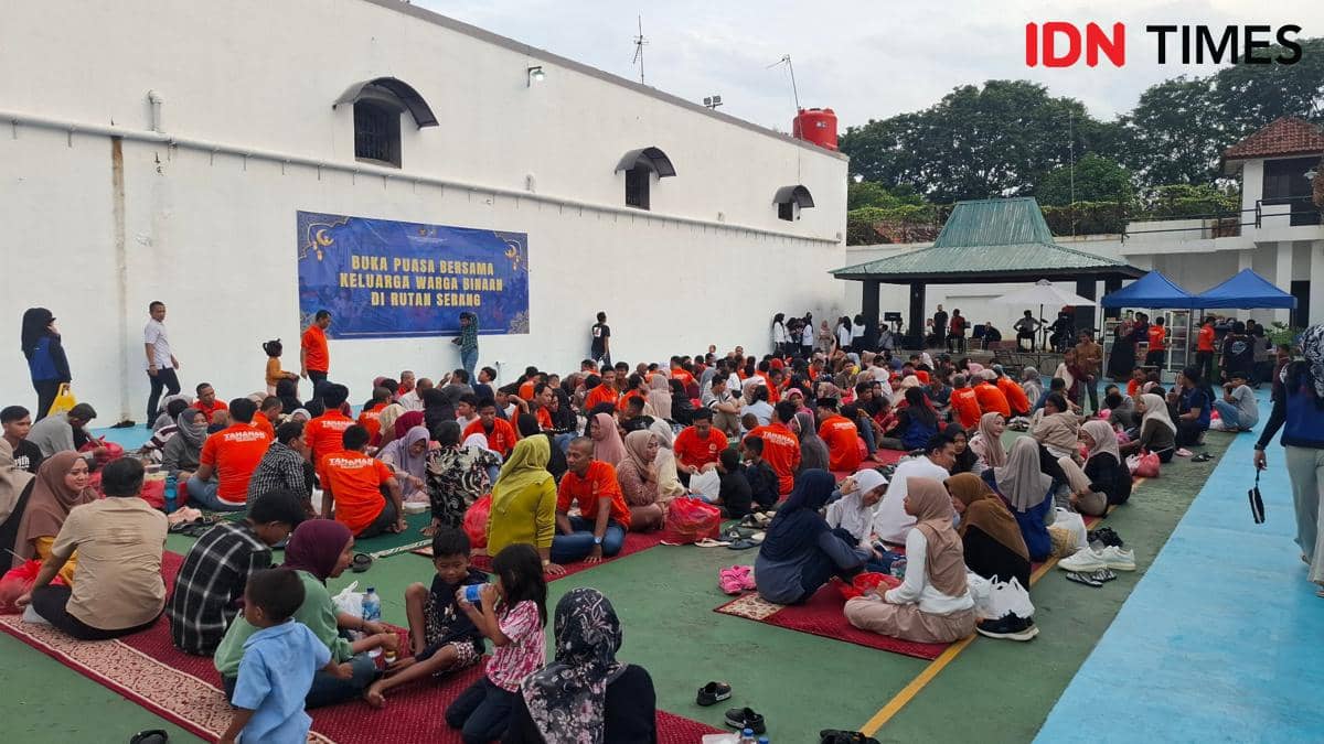 103 WBP Rutan Serang Buka Bersama Keluarga, Obati Rindu di Balik Jeruji