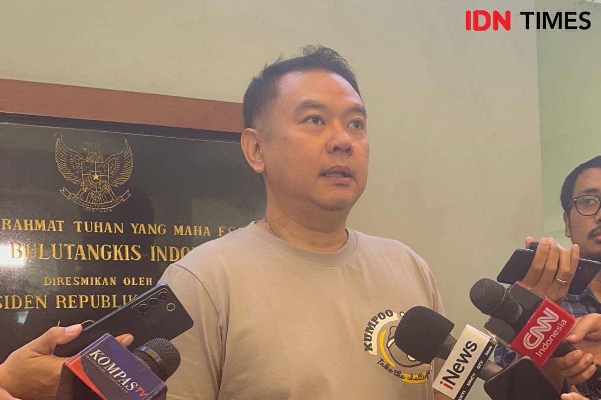 Kepala Bidang Pembinaan dan Prestasi (Kabid Binpres) Pelatnas PBSI, Eng Hian di Pelatnas Cipayung