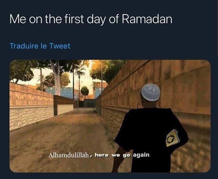 meme kartun tentang Ramadan