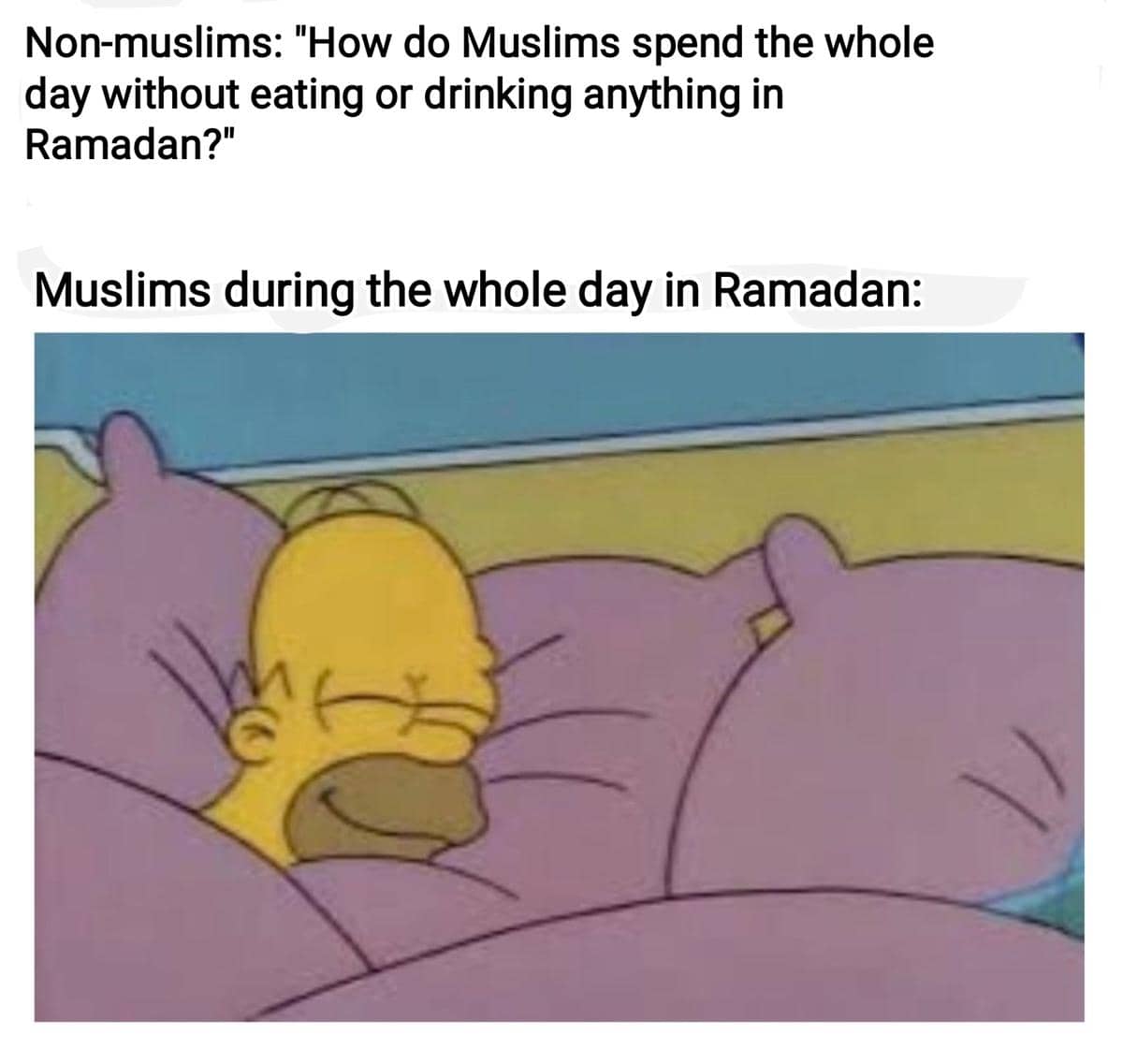 meme kartun tentang Ramadan