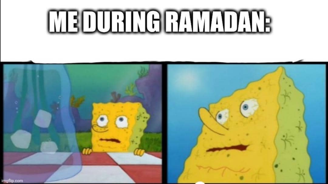 meme kartun tentang Ramadan