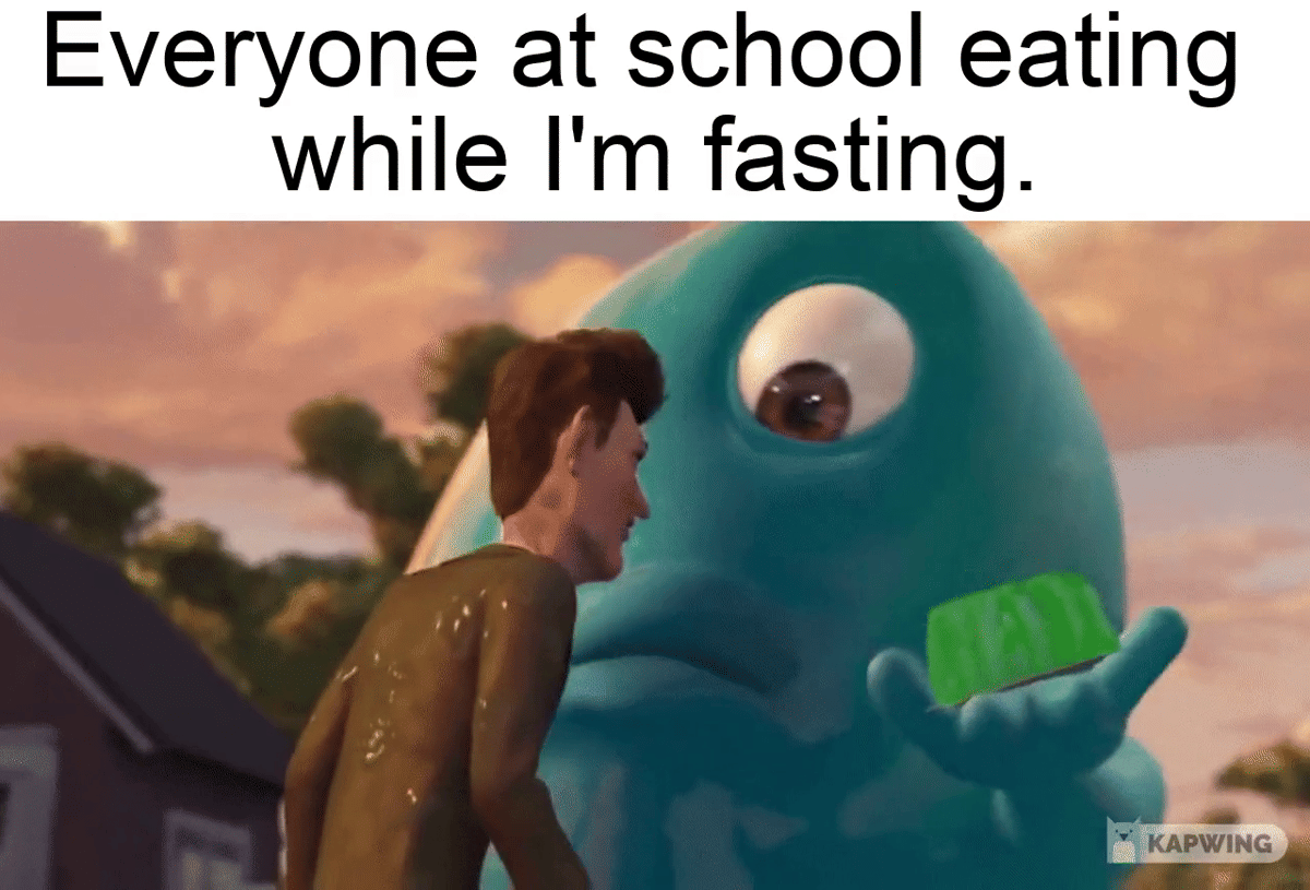 meme kartun tentang Ramadan