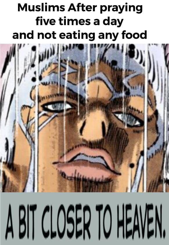 meme anime tentang Ramadan